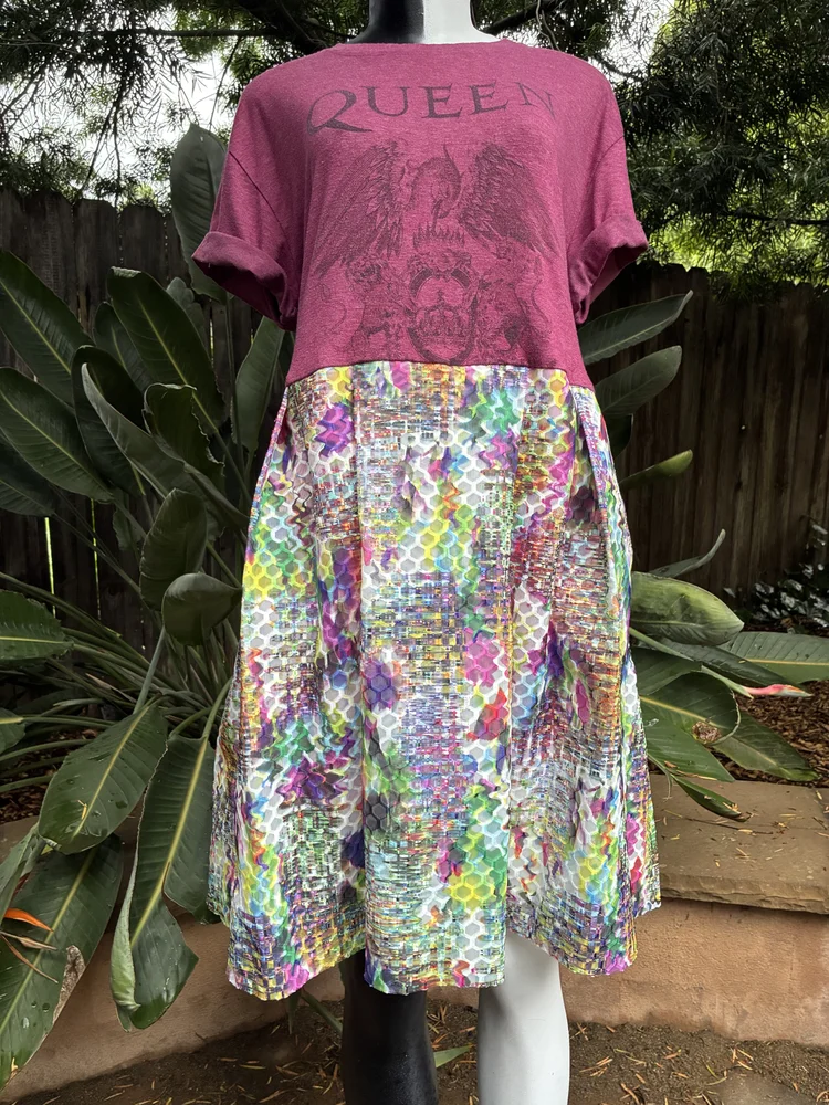 Queen Patchwork Maxi Dress