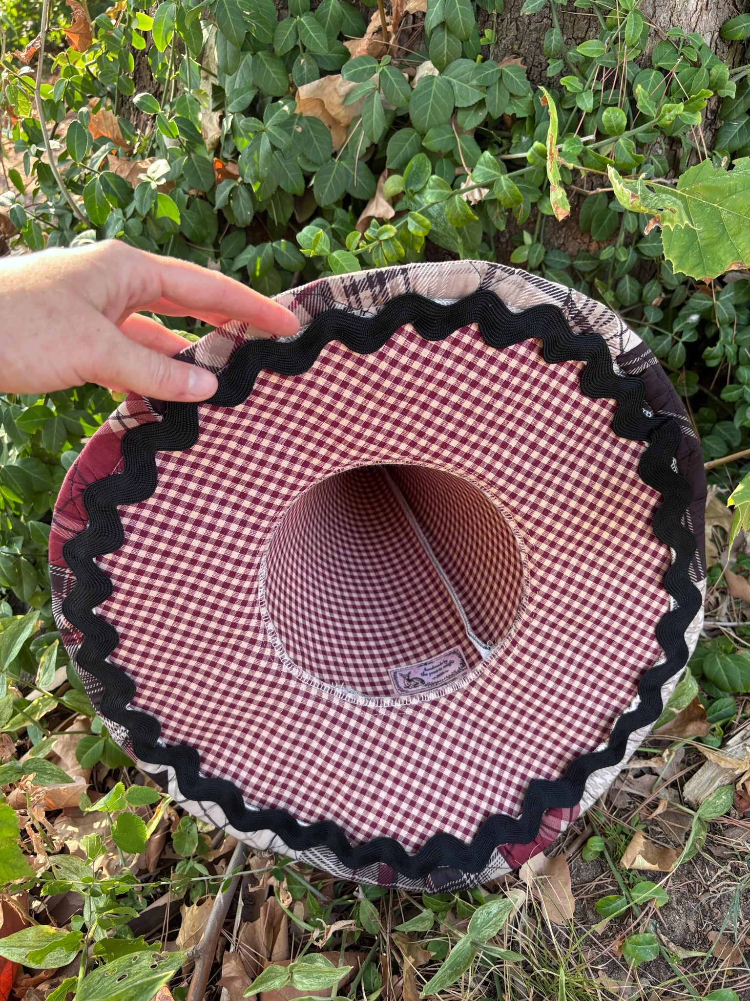 Strawberry Quilted Witch Hat