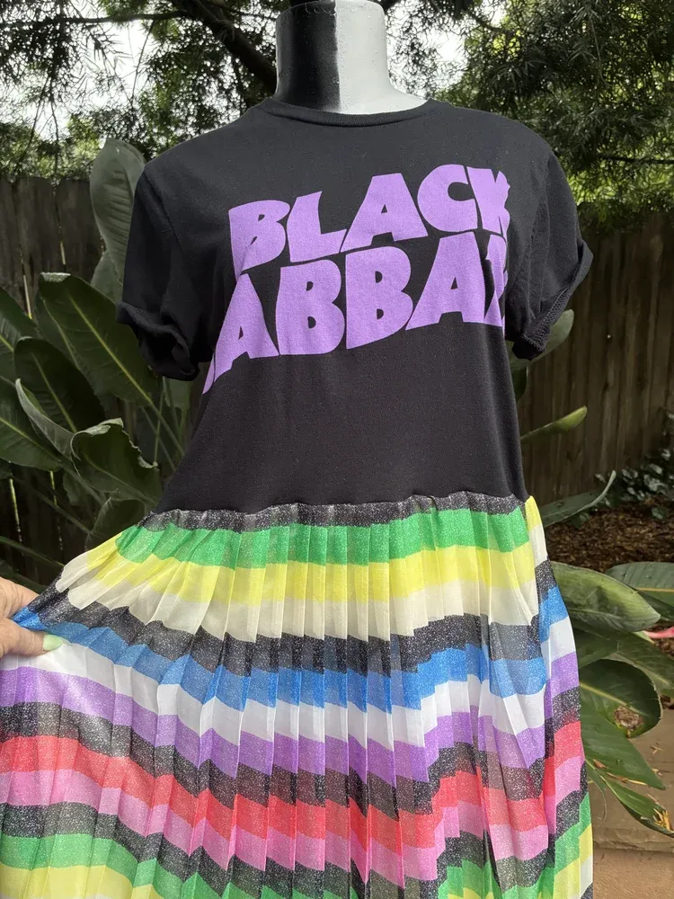 Black Sabbath Patchwork Maxi Dress