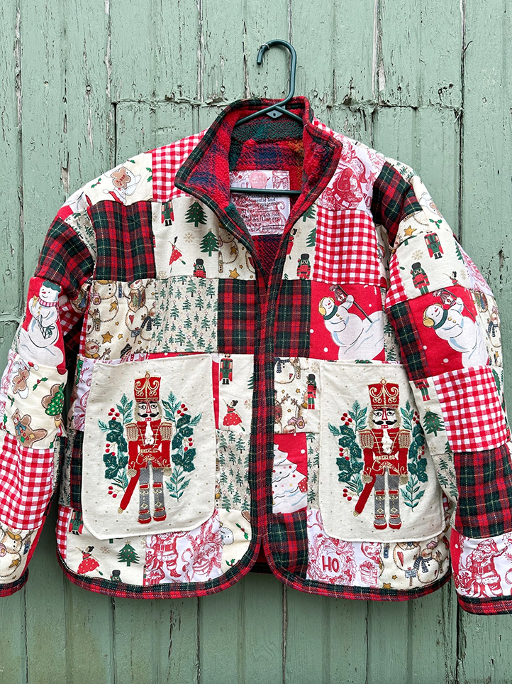 Retro patchwork jacket