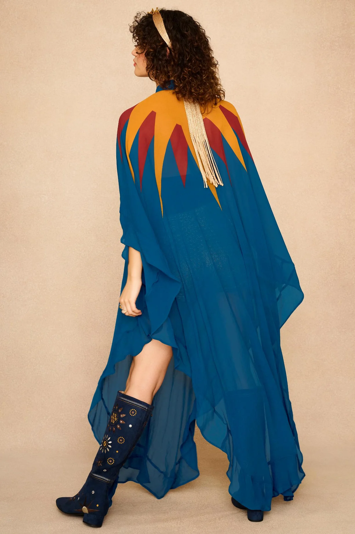 Solaris Rising Blue Sheer Cape