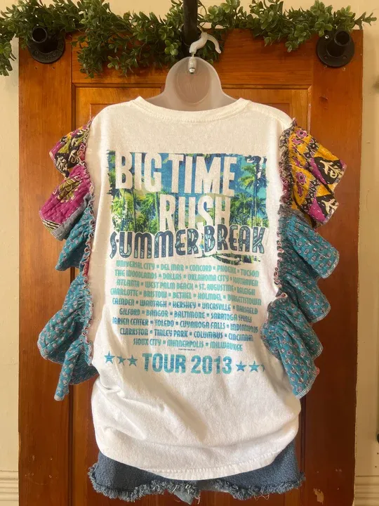 BIG TIME RUSH kantha ruffle tee