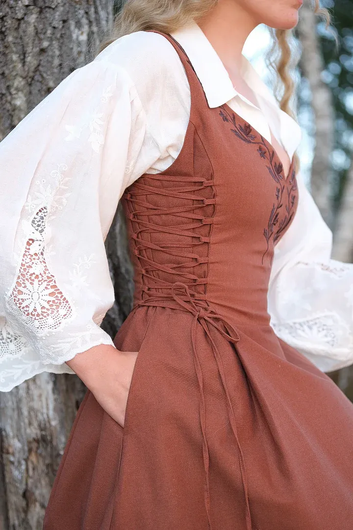 Willow Midi Dress - Walnut