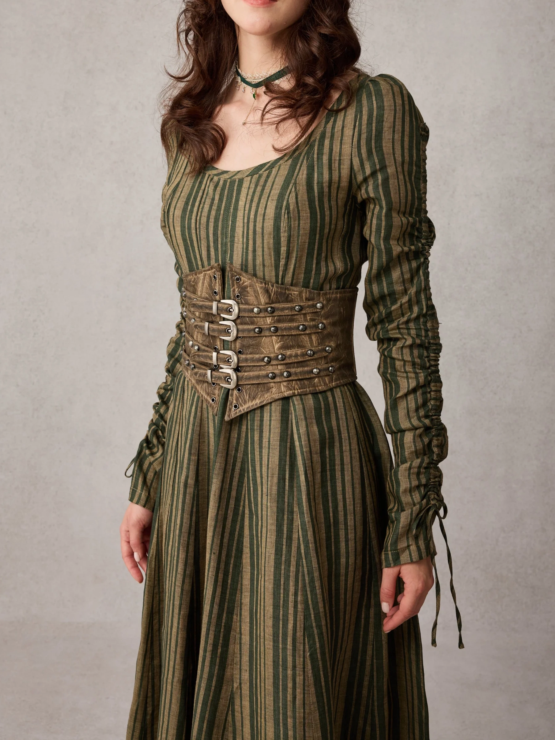 Victorian maxi linen dress