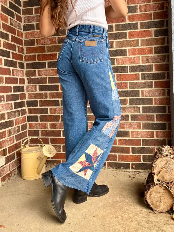 Pink & Blue Star Pinwheel Wranglers