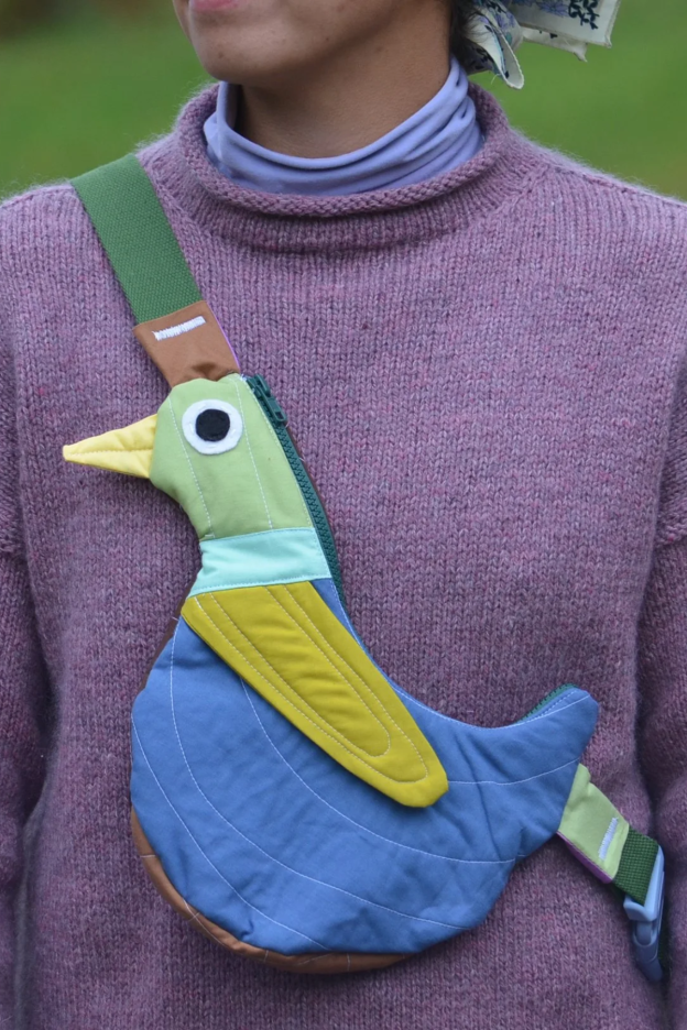 Pre-Order | Handcrafted-Fly Away Crossbody Bird Bag  - Duck