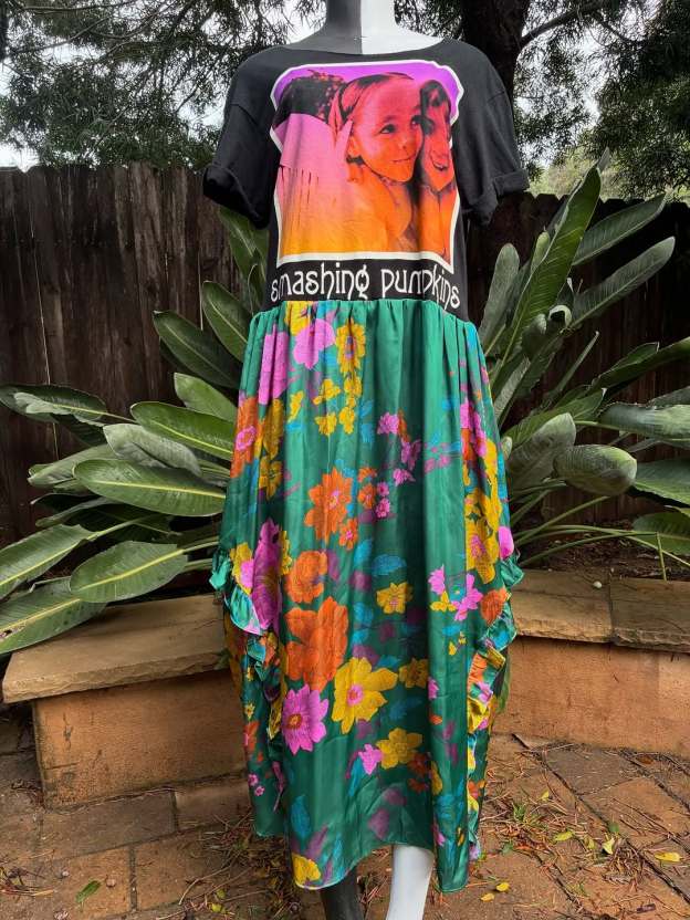 Smashing Pumpkins Patchwork Maxi Dress