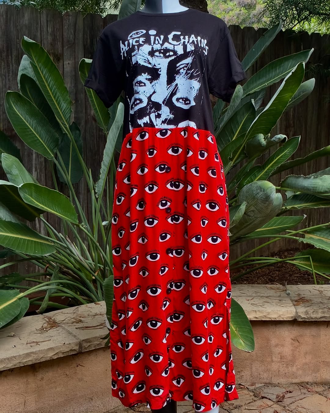 Alice In Chains Patchwork Maxi Dress