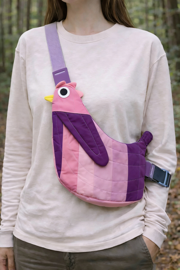 Fly Away Crossbody Bird Bag - Chicken