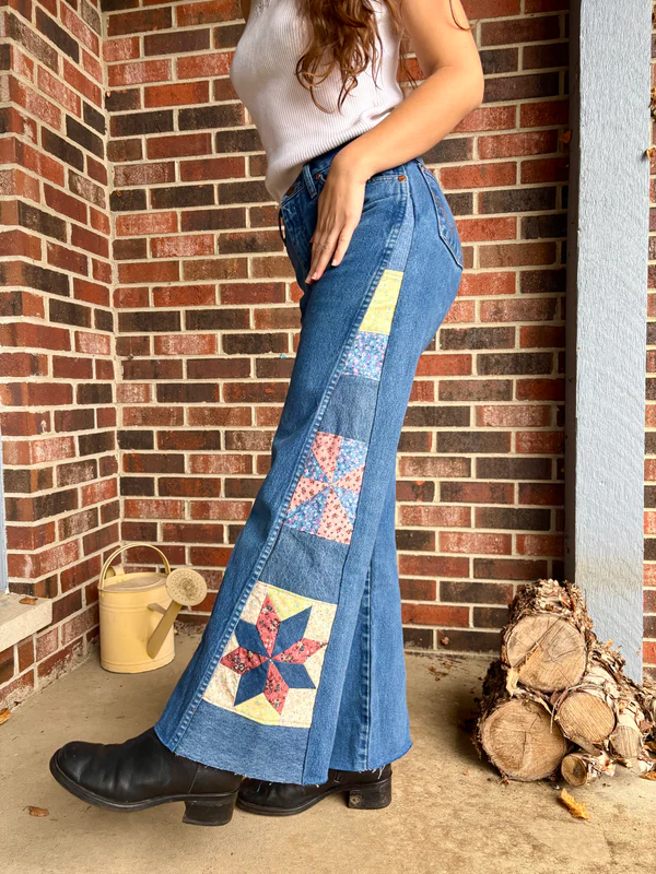 Pink & Blue Star Pinwheel Wranglers