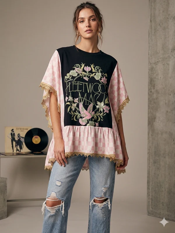 Fleetwood Mac Upcycled Top