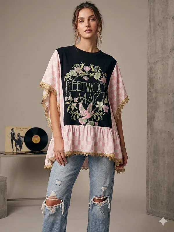 Fleetwood Mac Upcycled Top