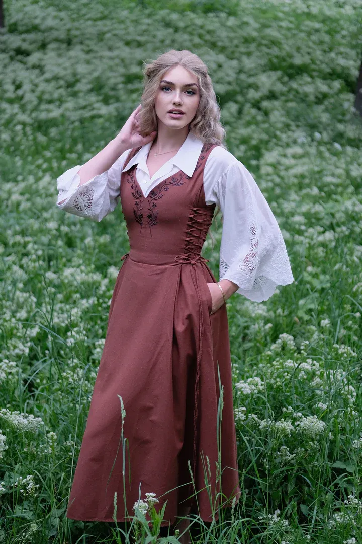 Willow Midi Dress - Walnut