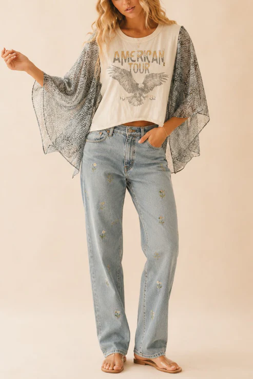 American Tour Batwing Sleeve T-Shirt