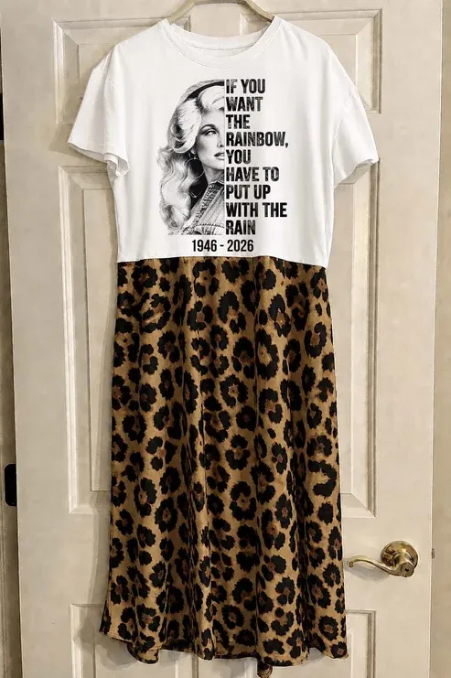 Dolly Parton Paneled Dress