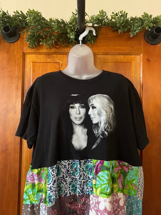 CHER patchwork maxi dress