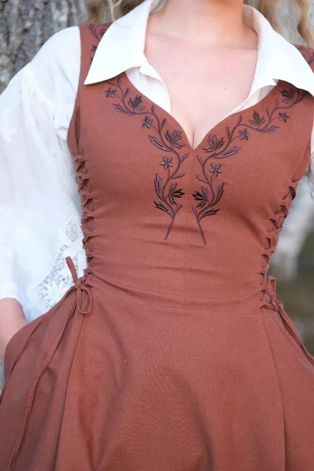 Willow Midi Dress - Walnut