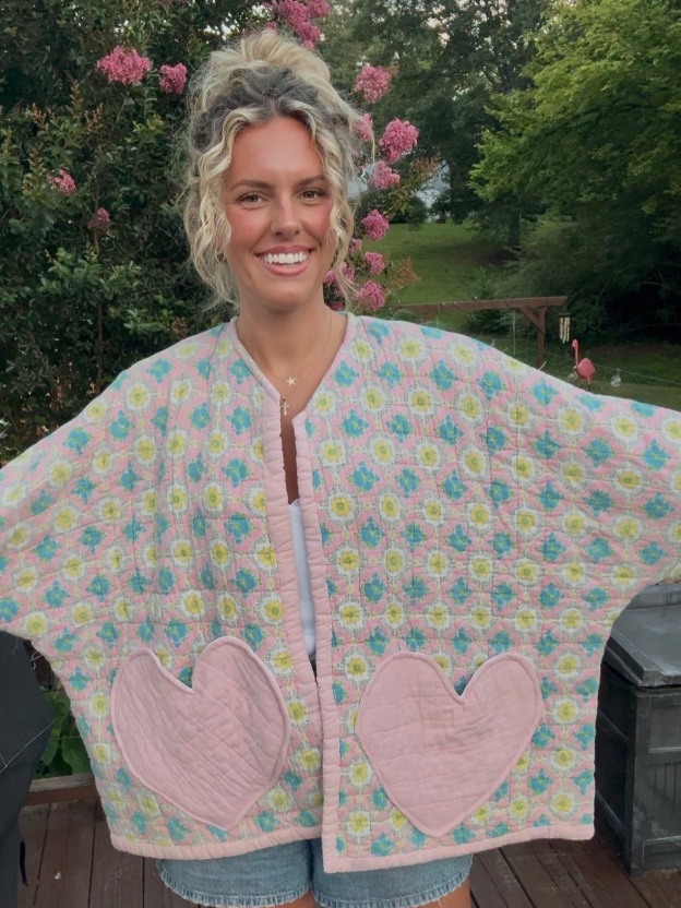 Floral Print Quilted Jacket