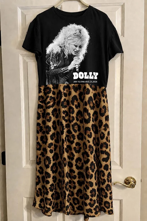 Dolly Parton Paneled Dress