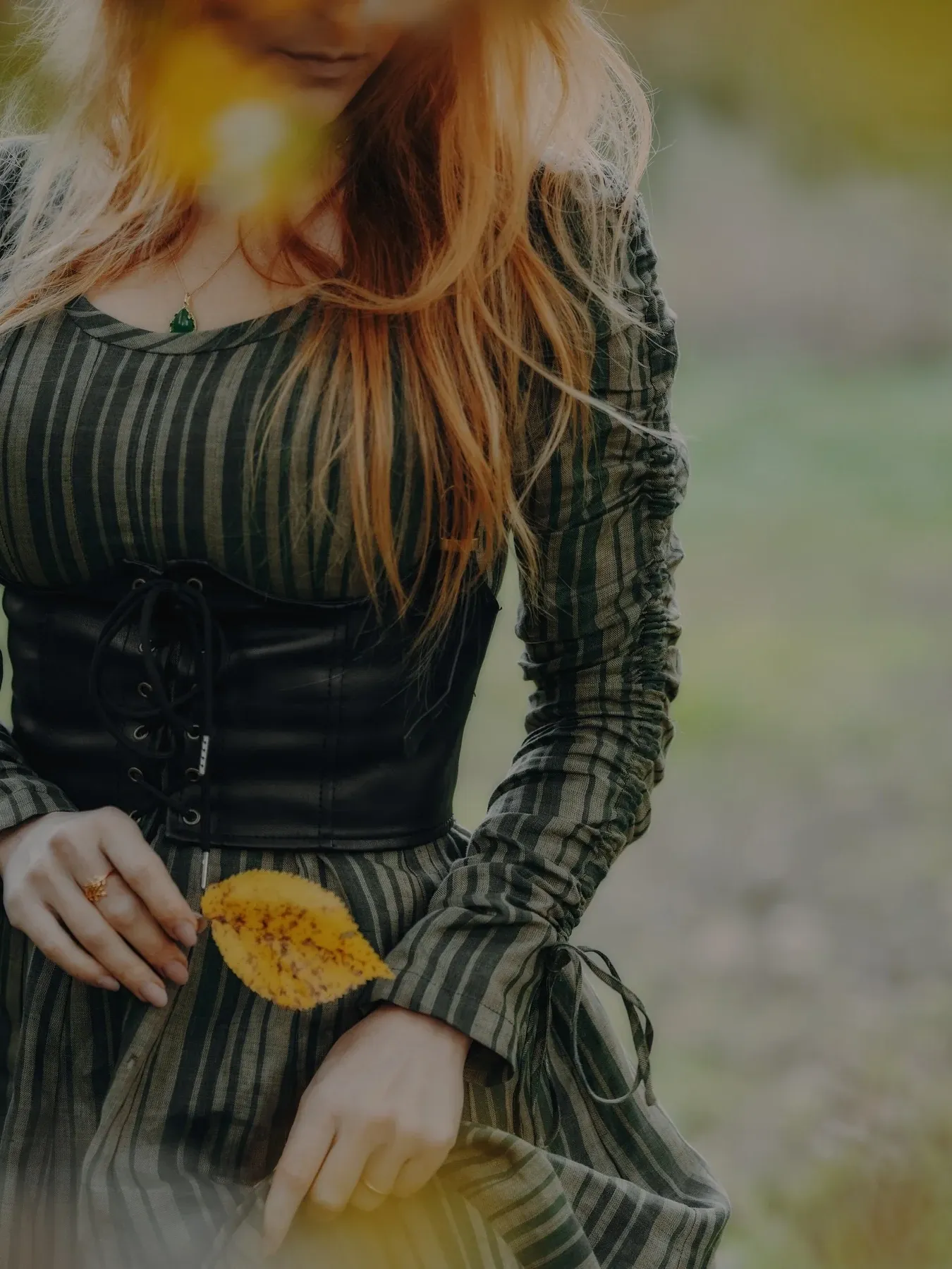 Victorian maxi linen dress