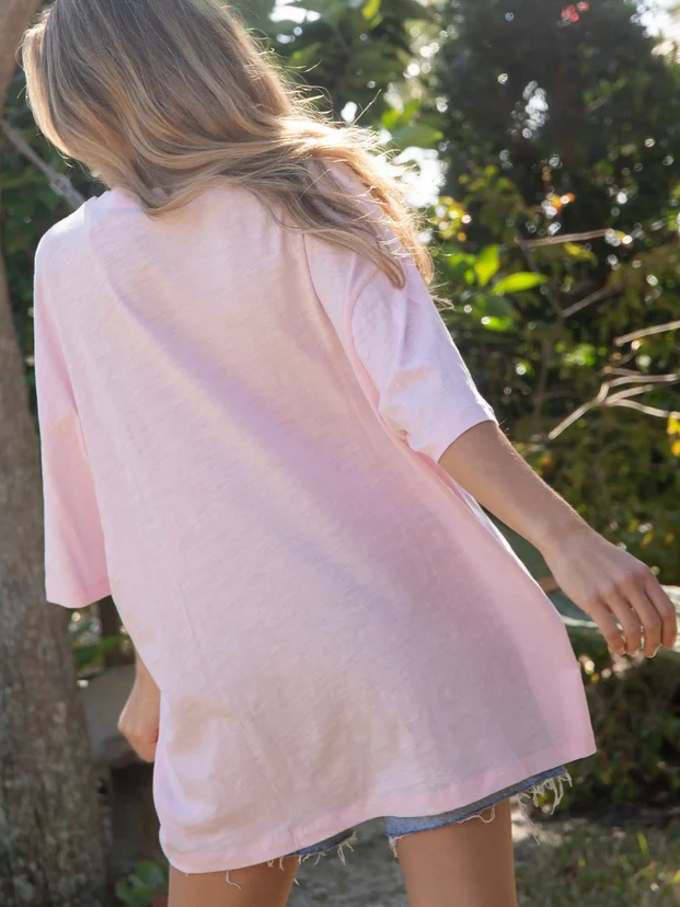 Oversized Cotton Applique Tee
