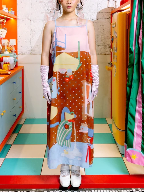 Upside Down See Through Dress