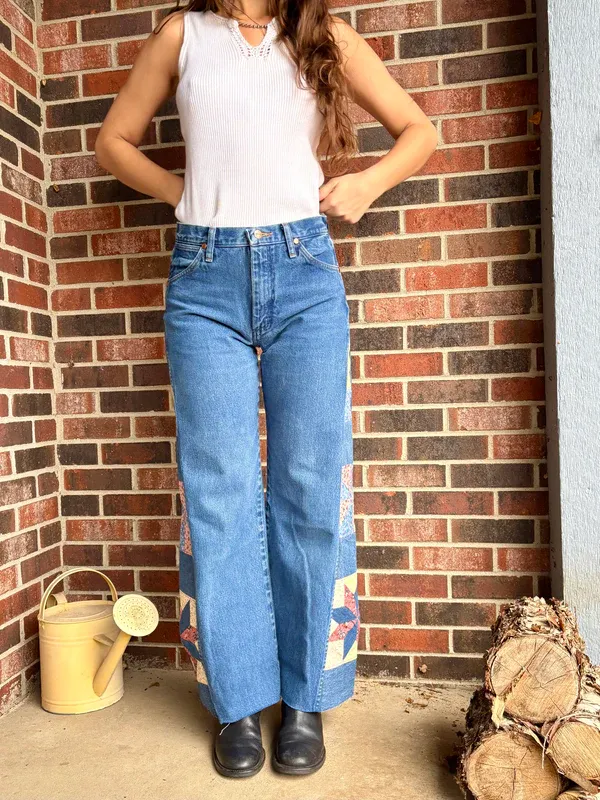 Pink & Blue Star Pinwheel Wranglers