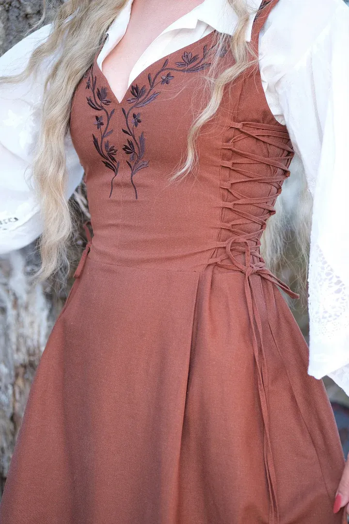 Willow Midi Dress - Walnut