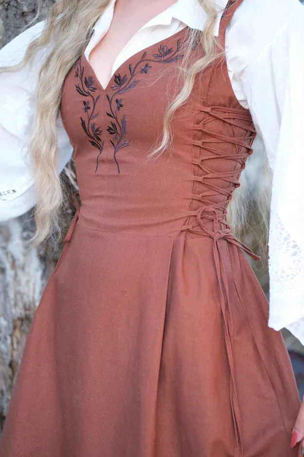 Willow Midi Dress - Walnut