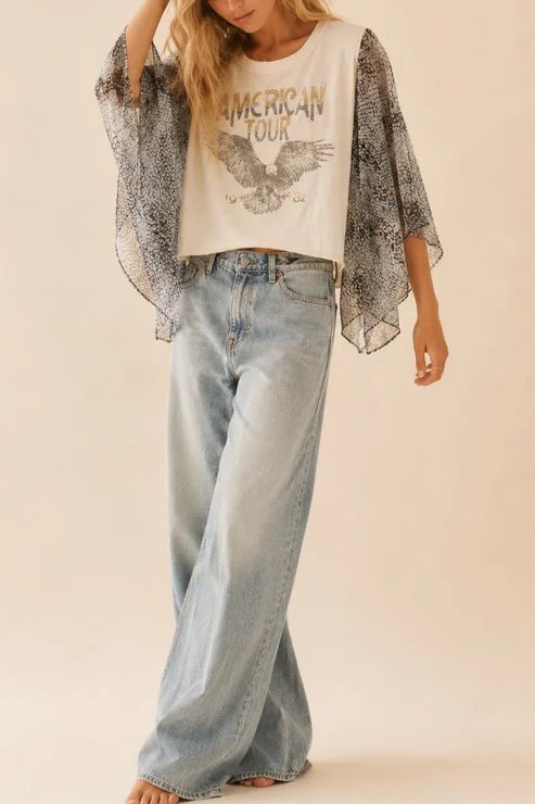 American Tour Batwing Sleeve T-Shirt