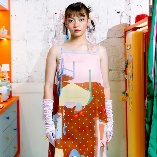 Upside Down See Through Dress