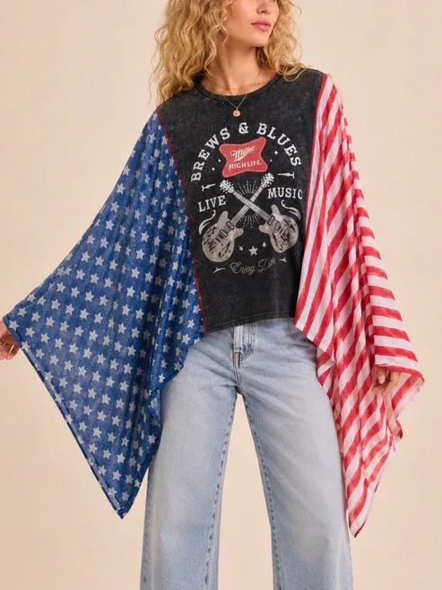 Blues And Beer Batwing T-Shirt