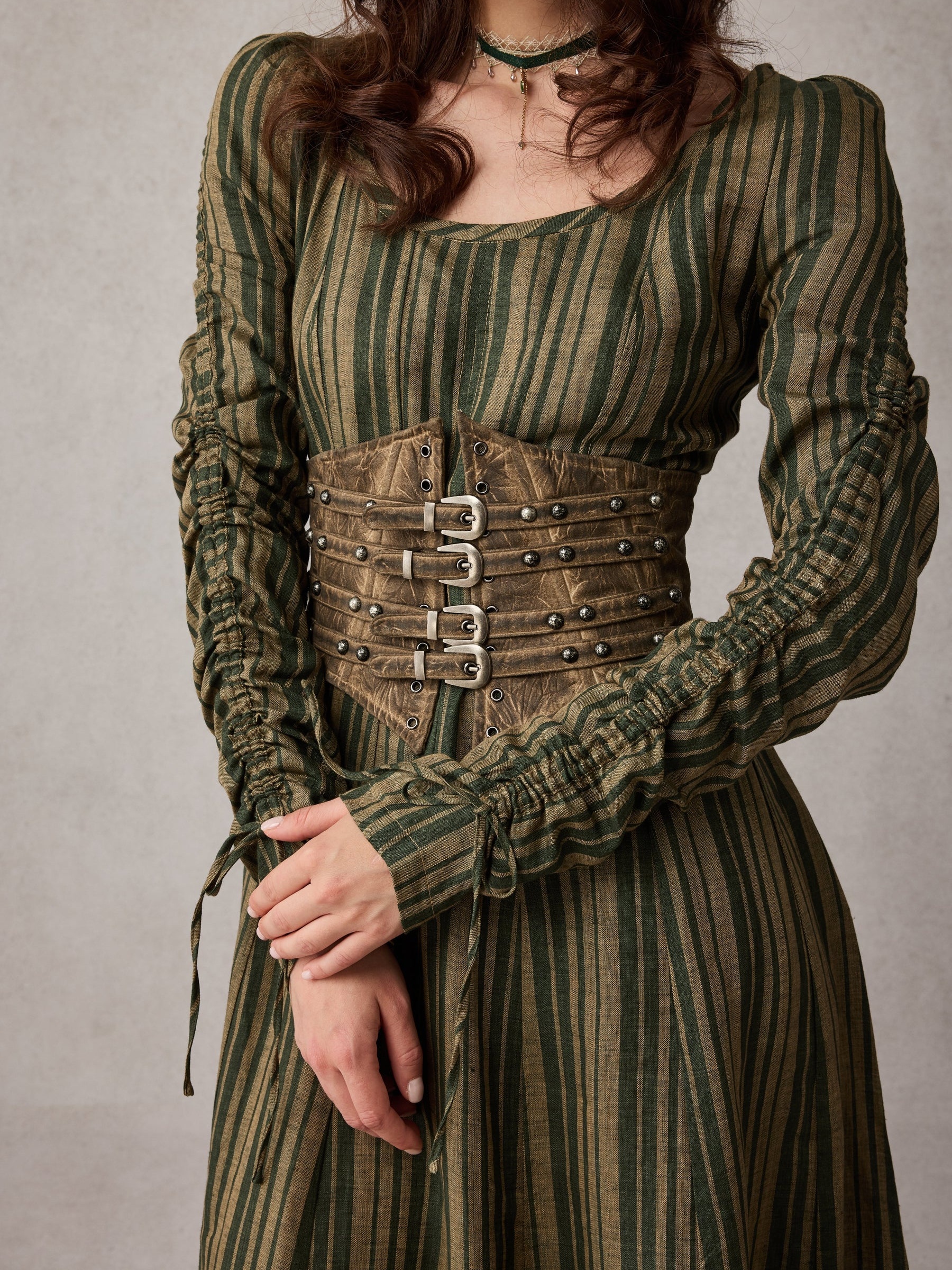 Victorian maxi linen dress