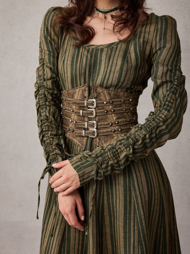 Victorian maxi linen dress
