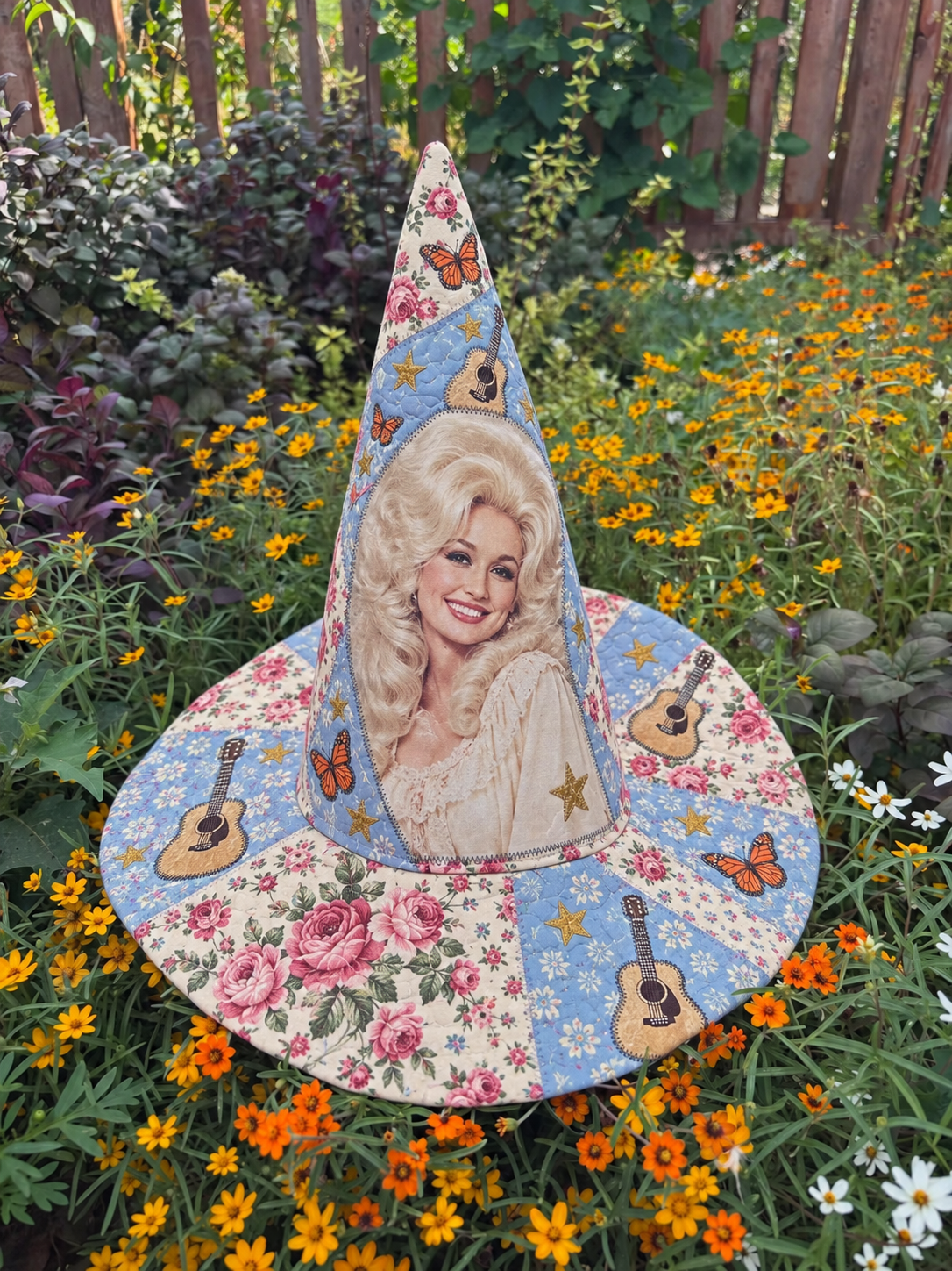 Dolly Quilted Patchwork Witch Hat