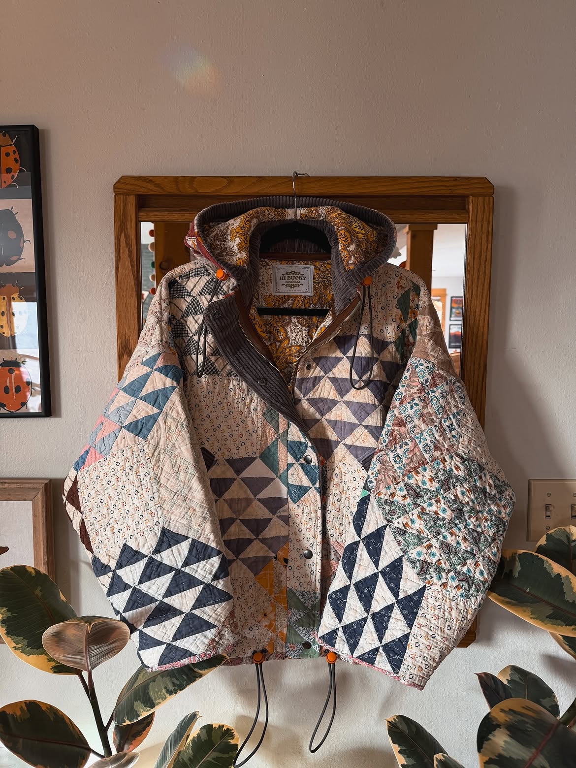 Vintage Quilt Patchwork Hooded Jacket