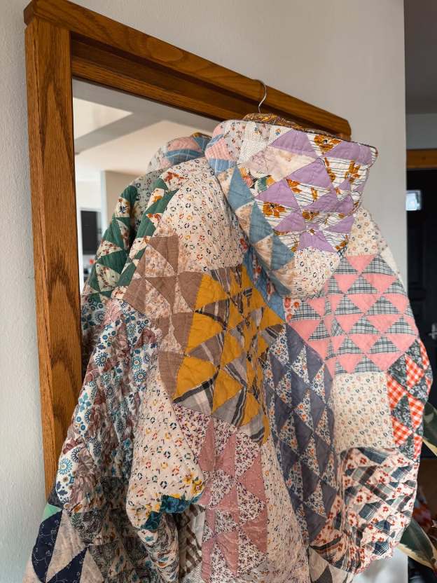 Vintage Quilt Patchwork Hooded Jacket