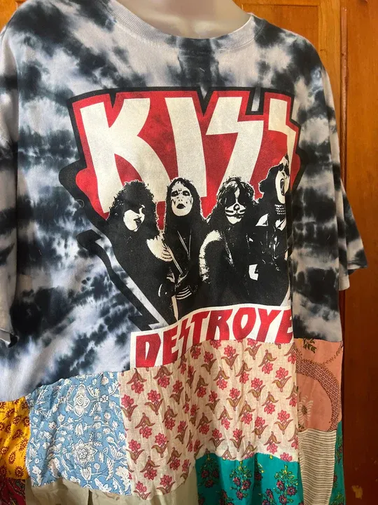 KISS patchwork maxi dress