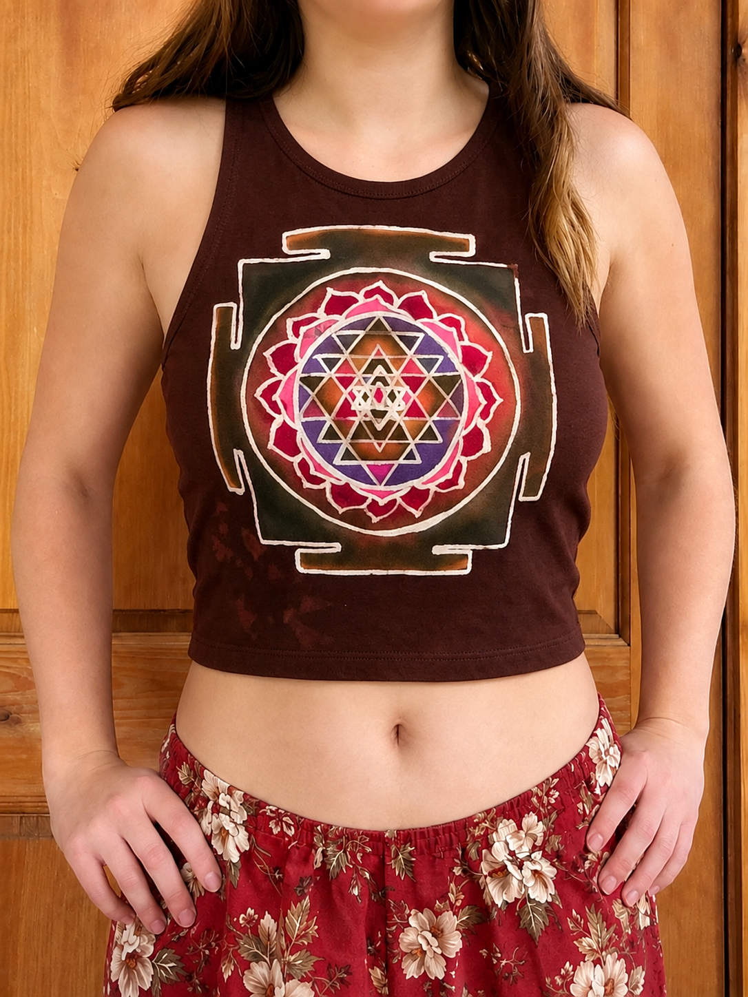 Sri Yantra Symbol Crop Top