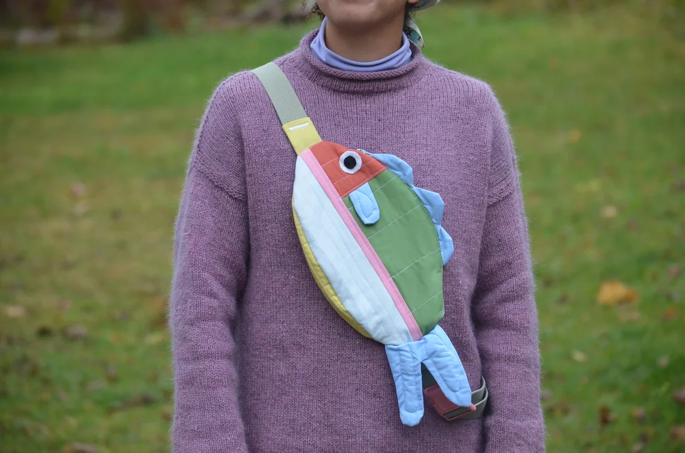 Swim Along Crossbody Fish Bag