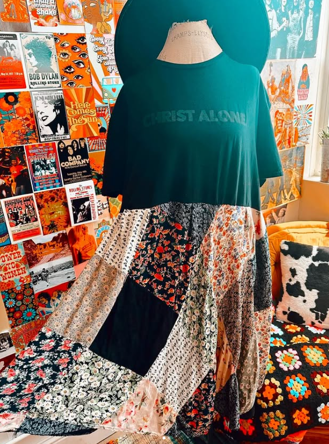 Christ Alone patchwork dress