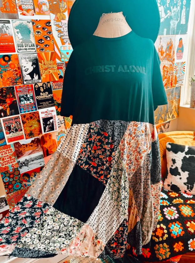 Christ Alone patchwork dress