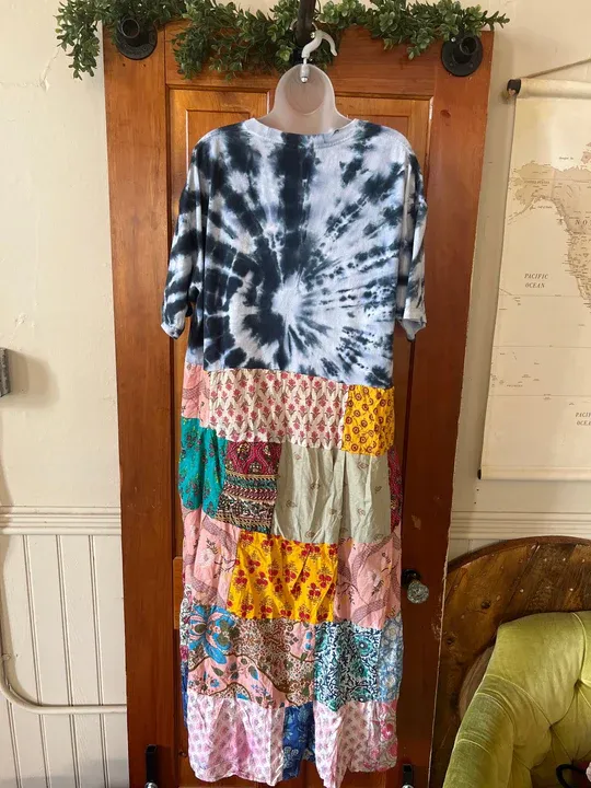 KISS patchwork maxi dress