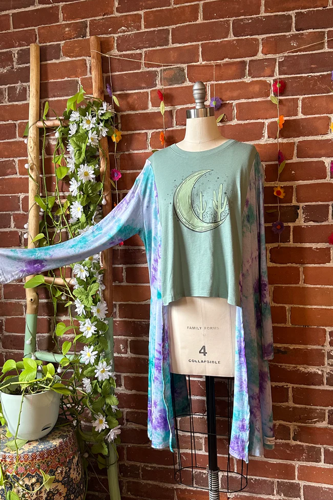 Tie Dye Cactus Moon Mix & Match Tee（No Patch）
