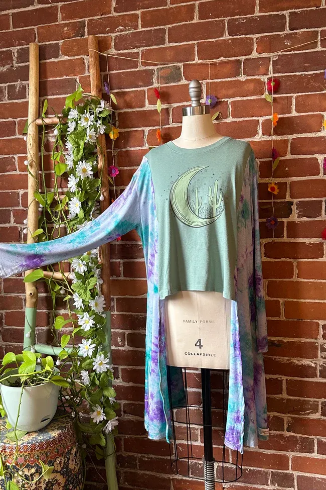 Tie Dye Cactus Moon Mix & Match Tee（No Patch）