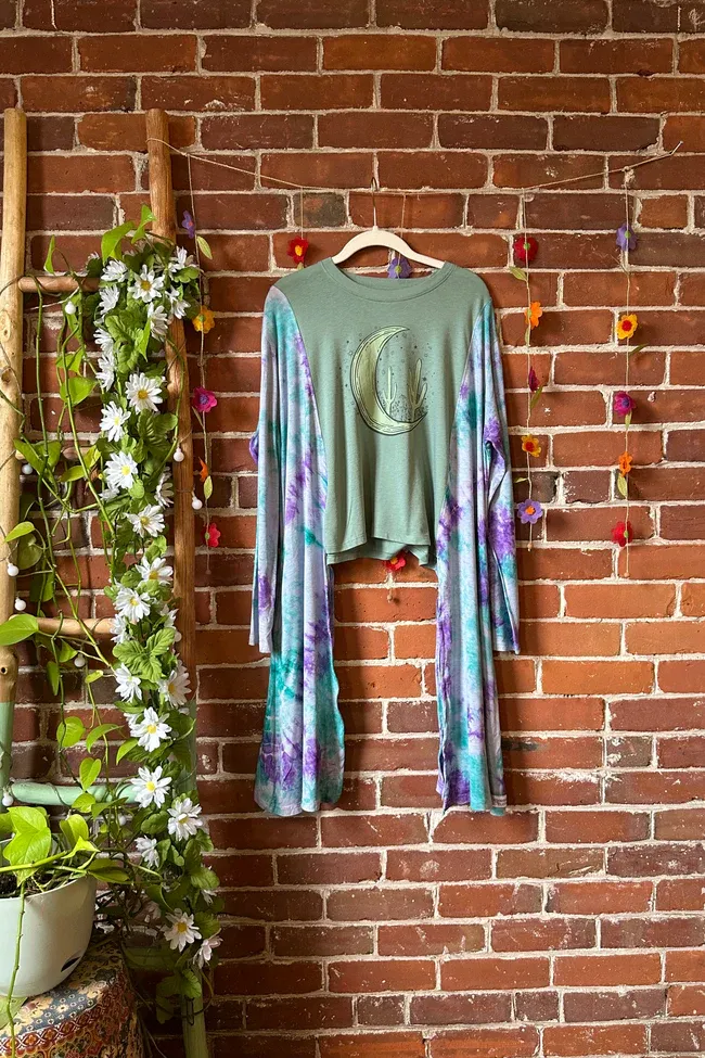 Tie Dye Cactus Moon Mix & Match Tee（No Patch）