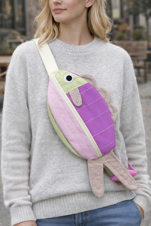 Swim Along Crossbody Fish Bag
