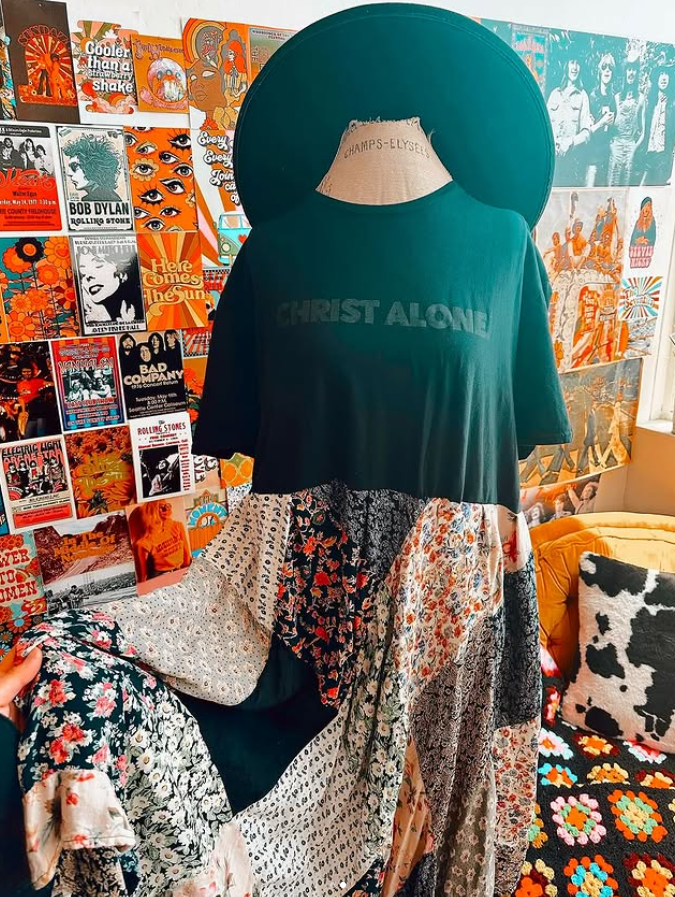 Christ Alone patchwork dress