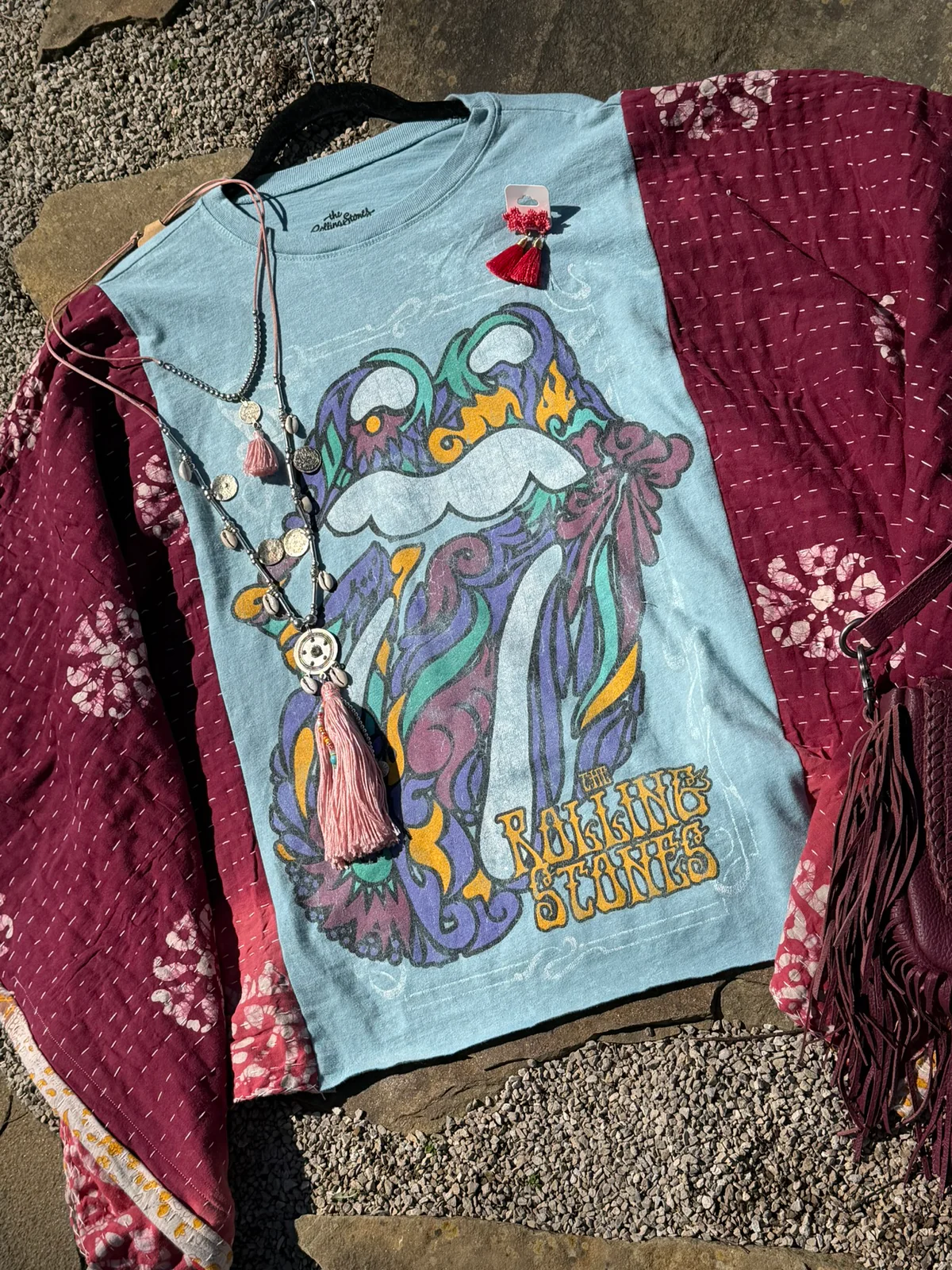 Rock Band Kantha Tee