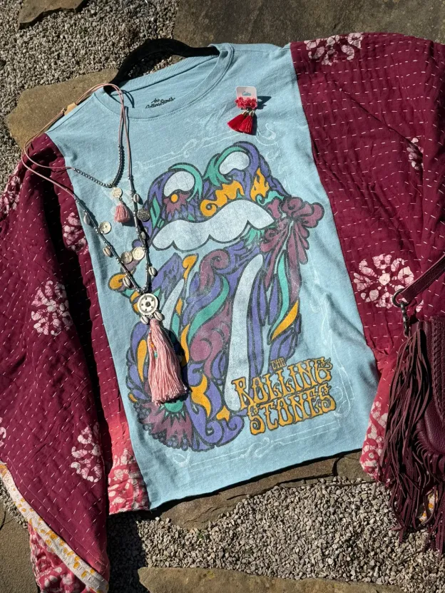 Rock Band Kantha Tee